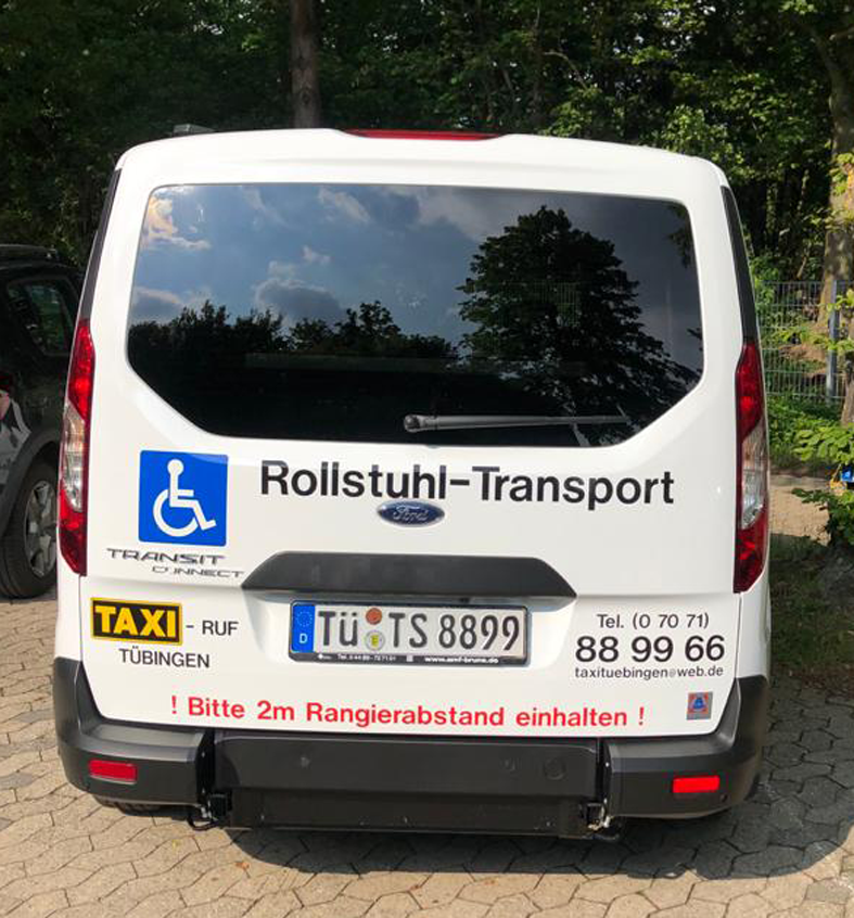 Taxi-Ruf Tübingen - Rollstuhltransport